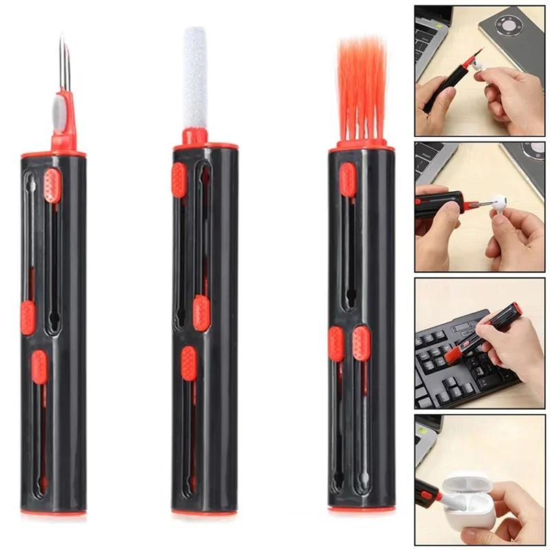 Multi-function Cleaner Tool Kit For Airpods Pro 3 2 1 Headset Cleaning Pen Keyboard Brush Bluetooth Earphones Case Cleaning Tool