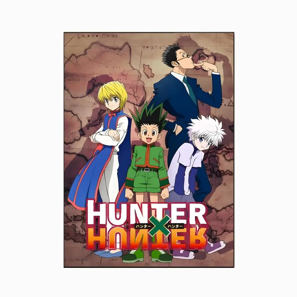 Anime H-Hunter x Hunter Poster, Wandkunstdruck, geeignet für Wohnzimmer, Schlafzimmer, Bar, Salon, Heimdekoration, Geschenk