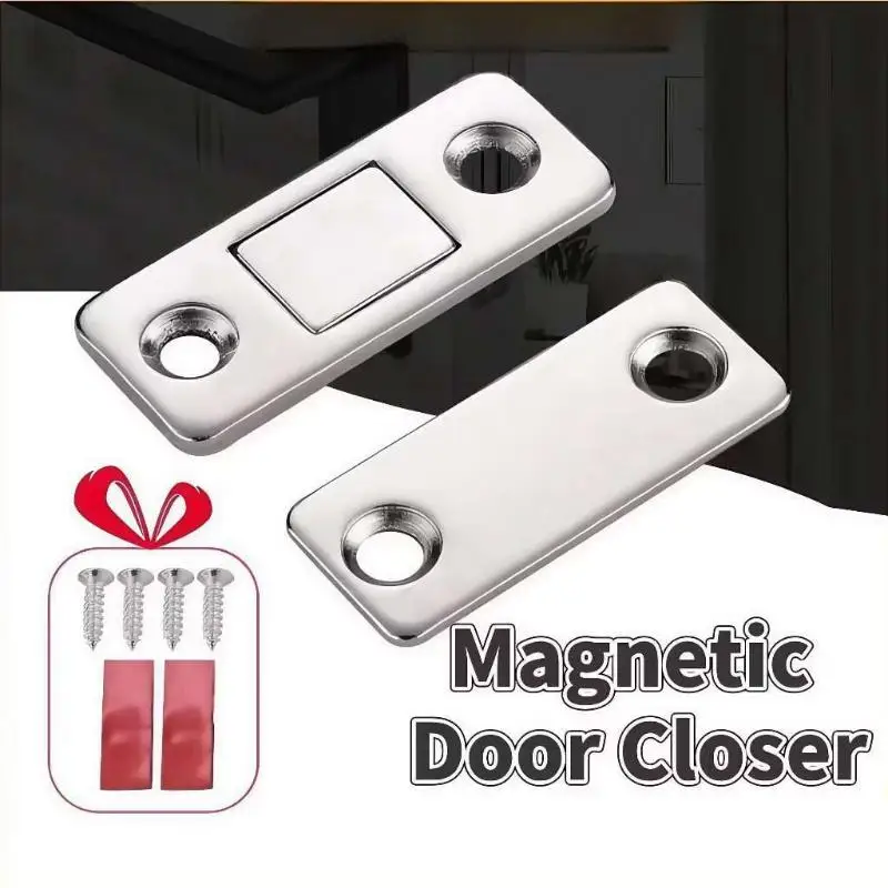 Strong Magnetic Door Closer 2/4/8Pcs Set Easy Mount Door Latch Catch Magnet for Cabinet Wardrobe Closet Home DIY Hardware