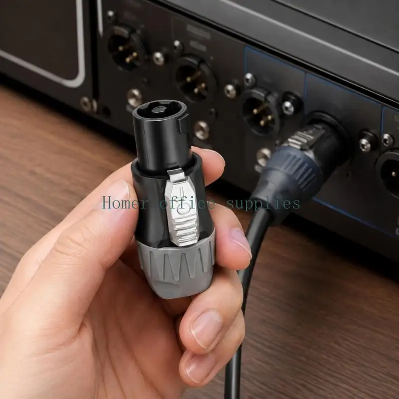 K43B 4Pole Speaker Cable Plugs Connectors, 5 Pack with Labeled Contacts for Speaker NL4FC, NL4FX and NL2FC Models