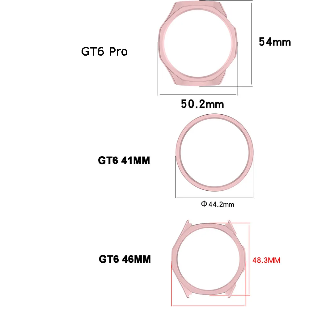 BEHUA الغطاء الواقي لهواوي ساعة GT6 41 مللي متر 46 مللي متر SmartWatch PC الإطار تغطية حالات لهواوي GT6 برو اكسسوارات #2