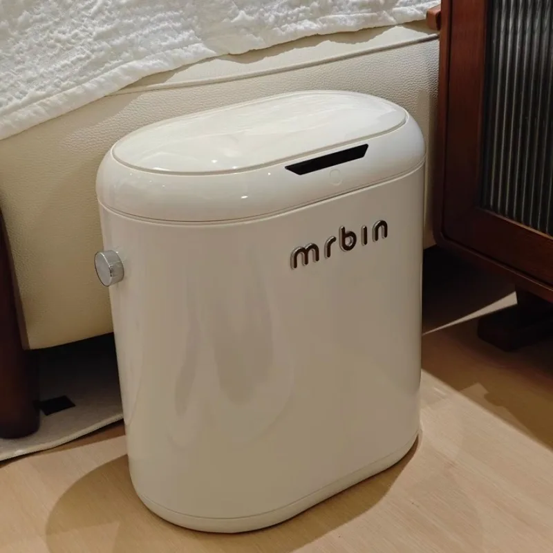 

Автоматический сенсорный мусорный бак, умный узкий мусорный бак, большая емкость, мусорные баки для ванной комнаты, роскошная кухонная электрическая мусорная корзина с крышкой