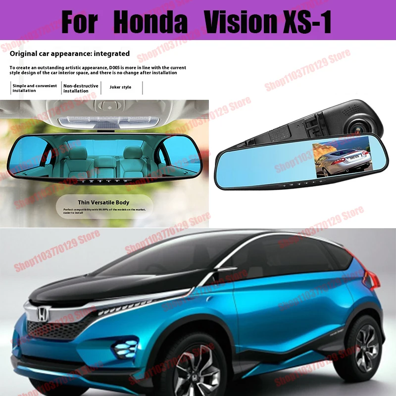 

For Honda Vision XS-1 High definition dual lens driving recorder with front and rear dual recording reverse images Car dvr