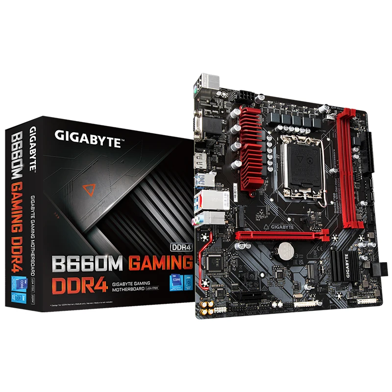 GIGABYTE B660M เกม DDR4 Intel ®   B660 DDR4 PCI-E 4.0 5333(O.C.) MHz 64G รองรับซ็อกเก็ต 12 Gen LGA 1700