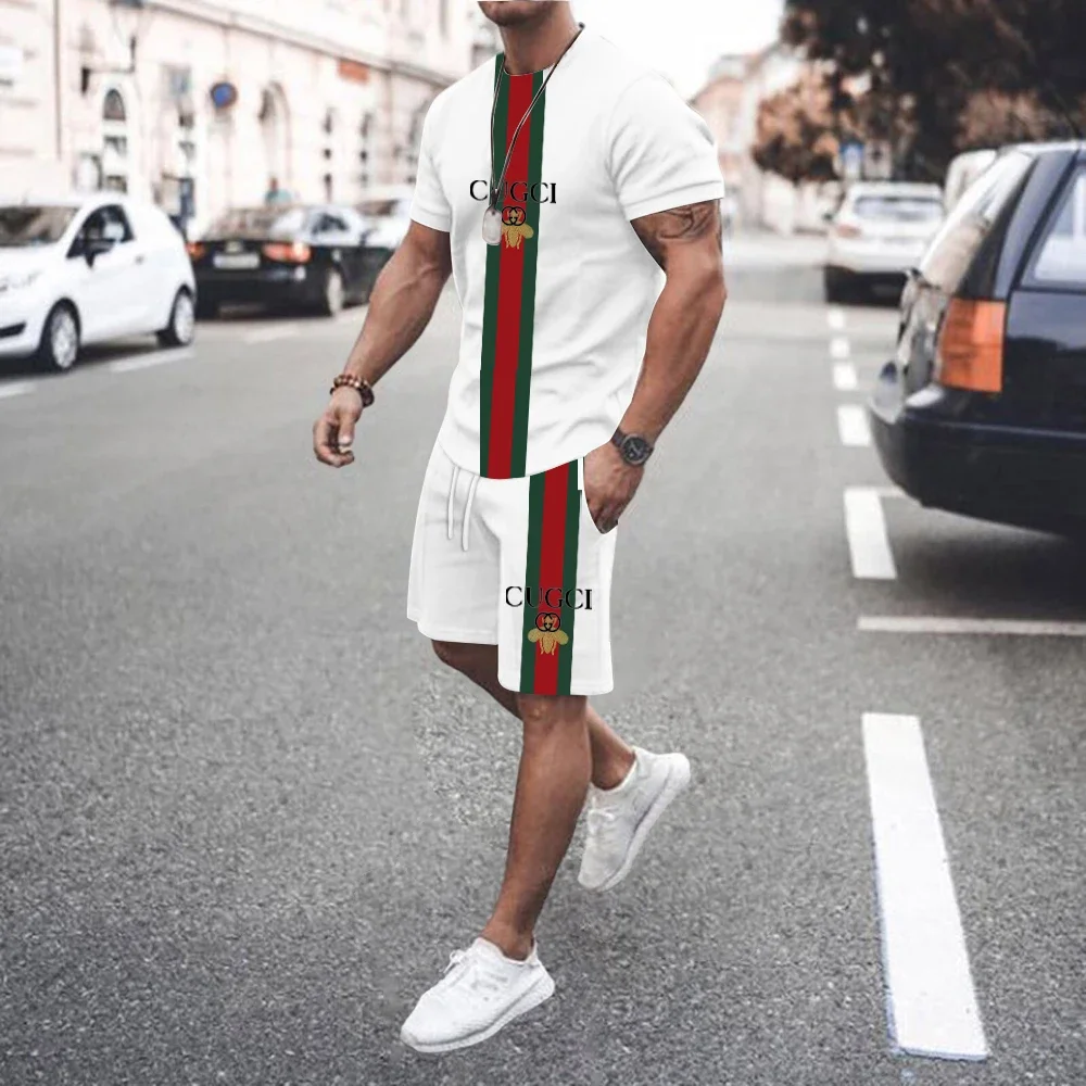 Men\'s Short Sleeved Suit with Summer Style Casual Fashionable Comfortable and Suitable for Everyone It Looks Trendy Tracksuit