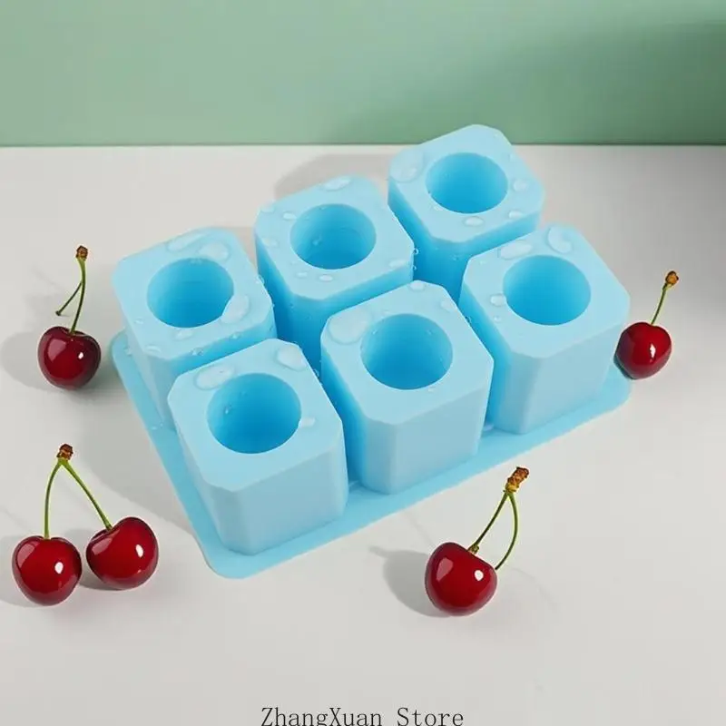 Multiple Cavity Silicone Molds Ice Cup Maker For Making Unique Hollow Ice Cups 3XUF