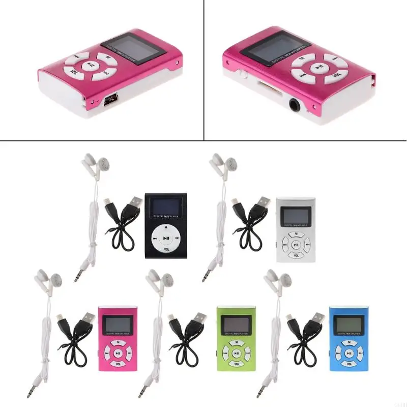 G6DD MX-808ミニUSBアルミニウムLCDスクリーン32GBマイクロSD TFカードデジタル音楽mp3