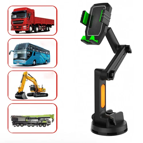 

Truck Mobile Phone Bracket Suction Cup Front Glass Car Mobile Phone Bracket Shockproof Car Upper Support Frame GPS Phone Holder