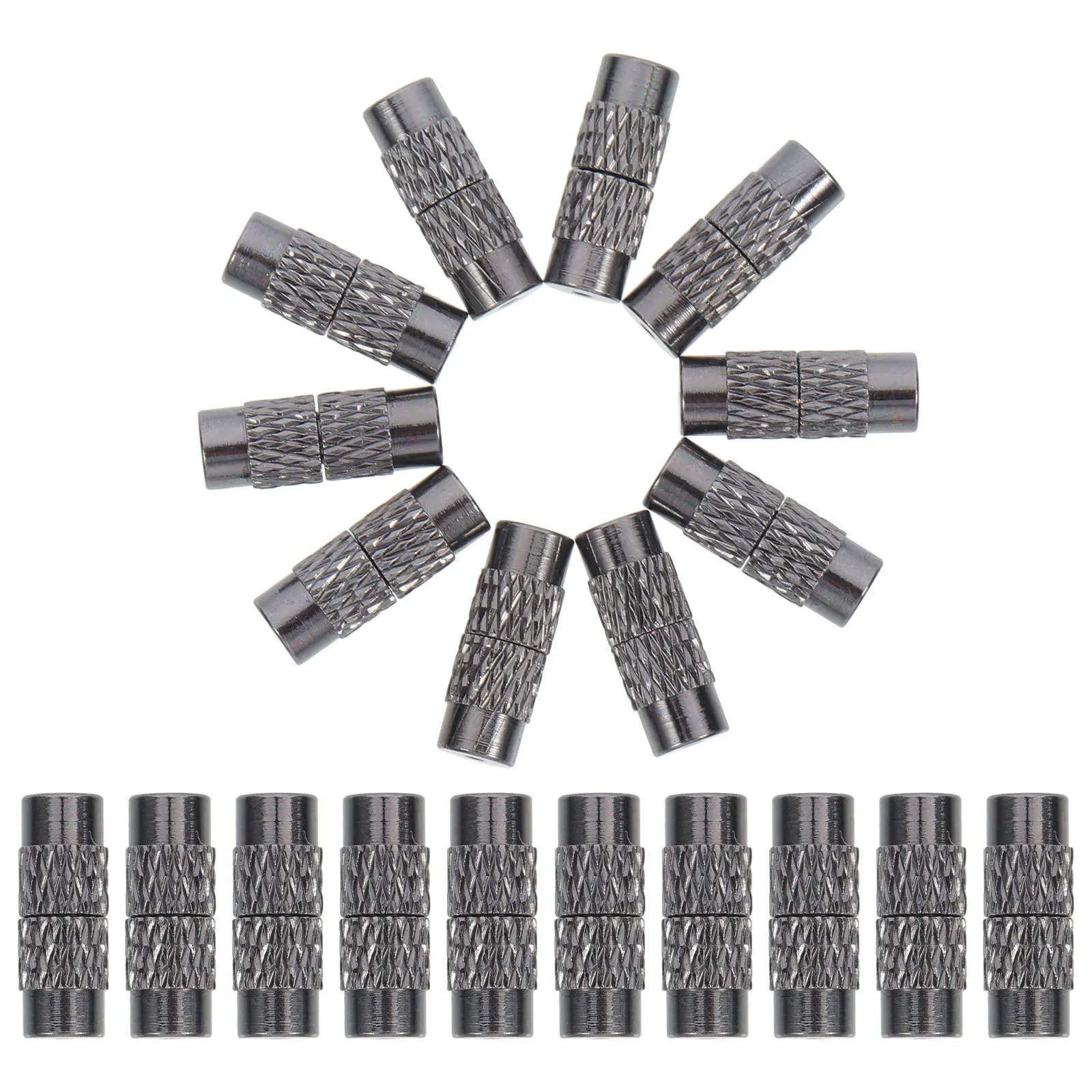 

50Pcs Copper Screw Clasps Jewelry Accessories End Caps Necklace Bracelet DIY Connectors Fastener Necklace Screw Clasps