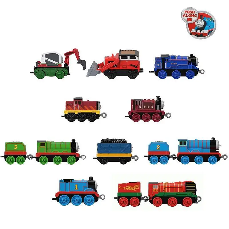 Thomas & Friends Track Master Push Along Tren Amigos realmente útiles 10 piezas alrededor del tren ferroviario conjunto de regalo para niños