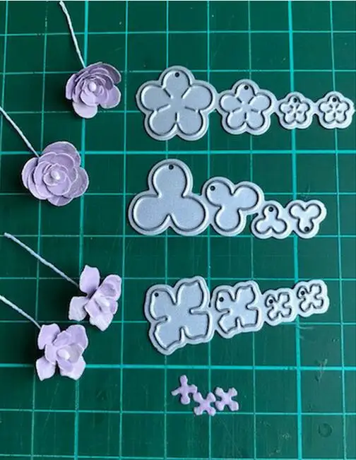 Flowers Metal Cutting Dies Stencil Scrapbook Album Stamp Paper Card Embossing Decor Craft Knife Mould