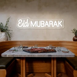 Eid Mubarak Neon Led Sign Moon Ramadan Bedroom Festival Decorations Neon Light USB Ramadan Party Home Room Wall Decor Neon Signs
