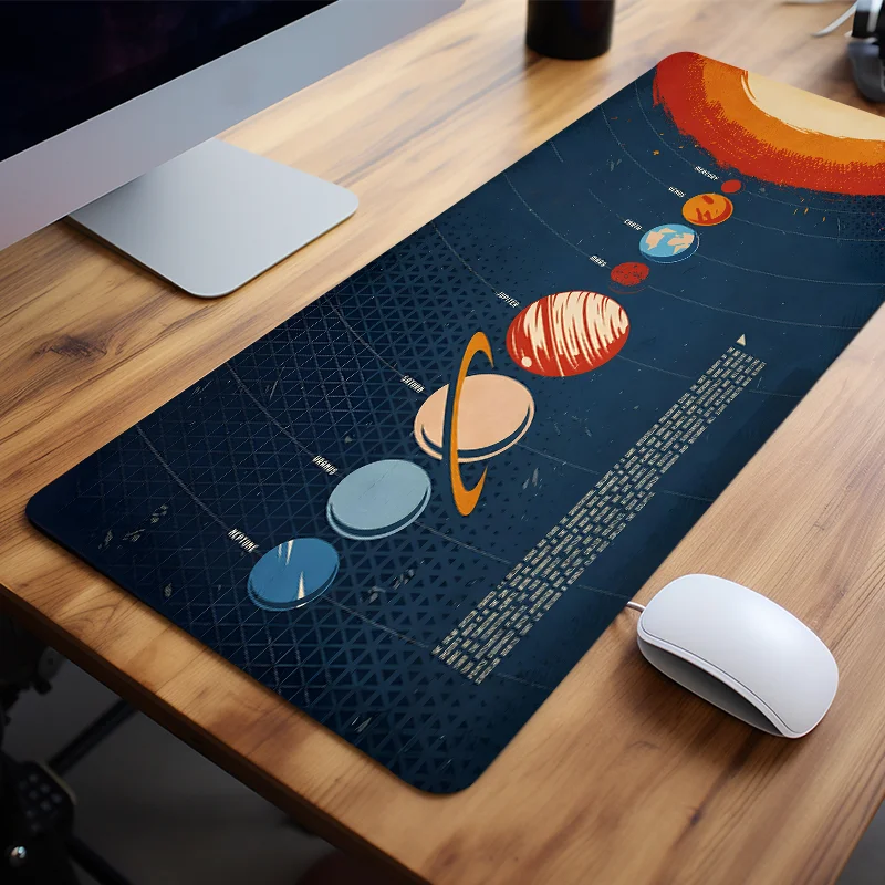 

Cartoon Solar System Mouse Pad Computer Desk Mat Keyboard Pad Non-Slip Perfect Gift for Friends Teen Girlfriend Boyfriend Worker