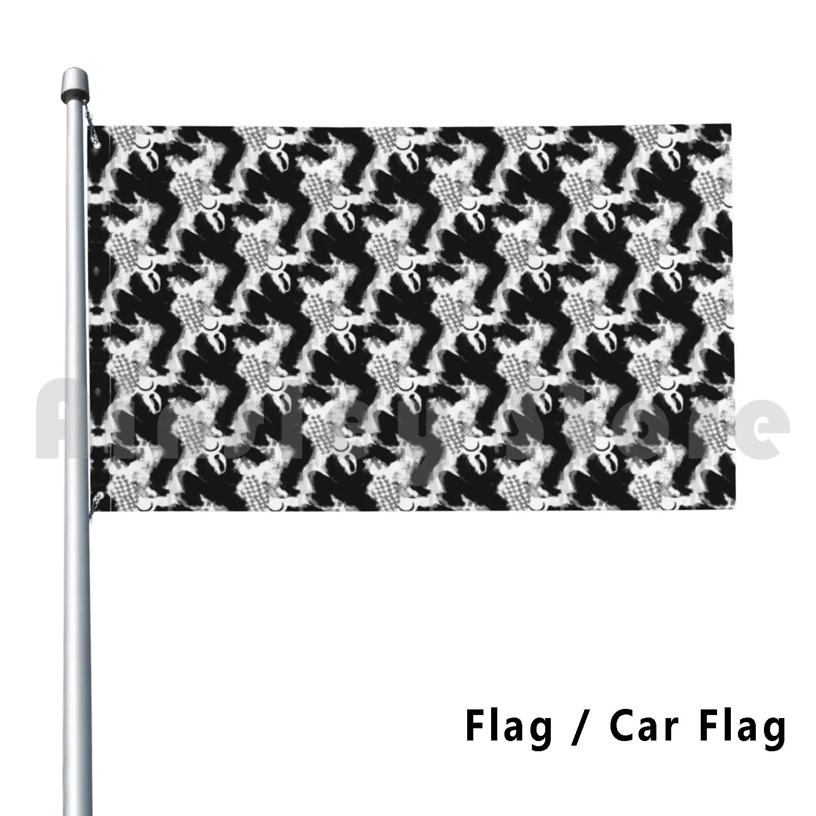 Skanking Ska Fellas Flag Car Flag Funny Weavernap Ska Two Tone Fun Crazy Cool Funny Awesome Vintage Ska