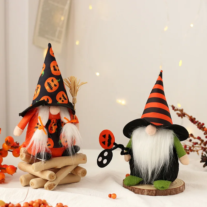 Decoración creativa de Halloween para el hogar, colgante de bruja fantasma, calabaza, regalo aterrador para niños, decoración de fiesta de Halloween y Navidad