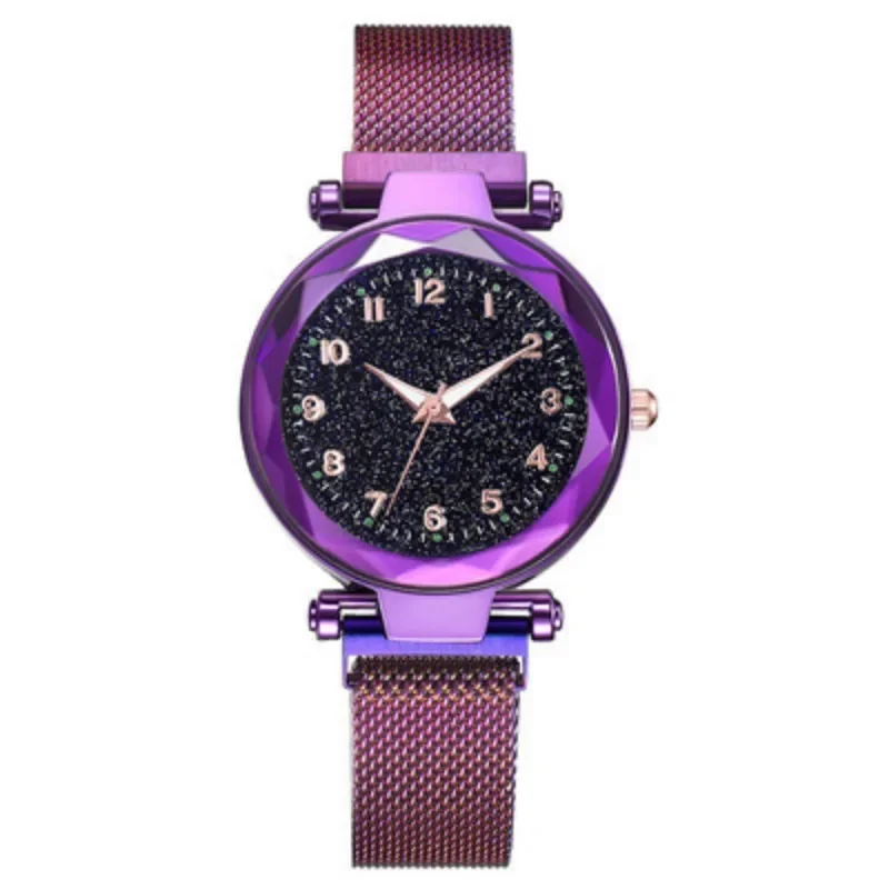 Starry Sky-Reloj de cuarzo para Mujer, accesorio sencillo con esfera pequeña, luminoso, para estudiantes y Campus