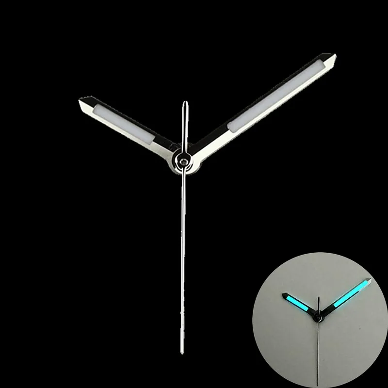 Watch Hands Pointer High Quality Polished Green Blue Superluminova For Seiko Nh35 Nh36 NH34 Movement SKX007 Mods Accessories