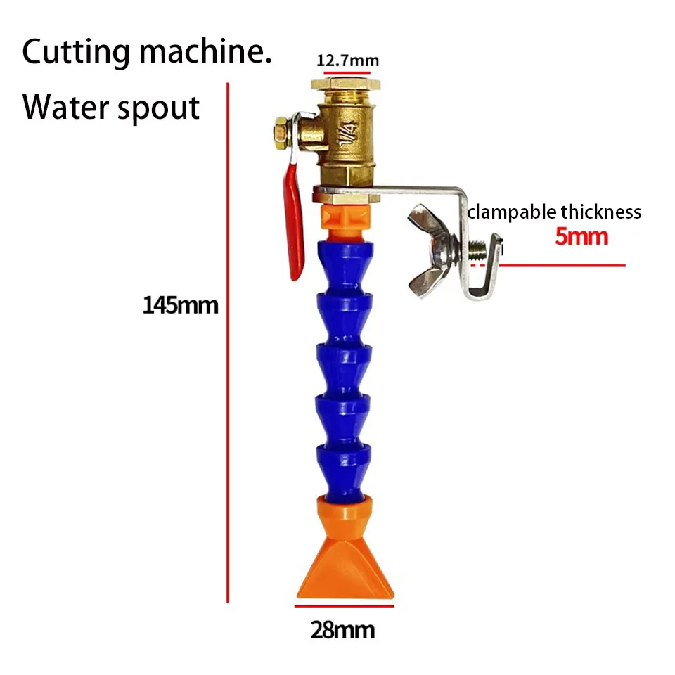 Cutting Machine Water Nozzle Faucet Connector Dust-proof Slotting Machine Water Spray Switch Water Pipe Water Valve Accessories