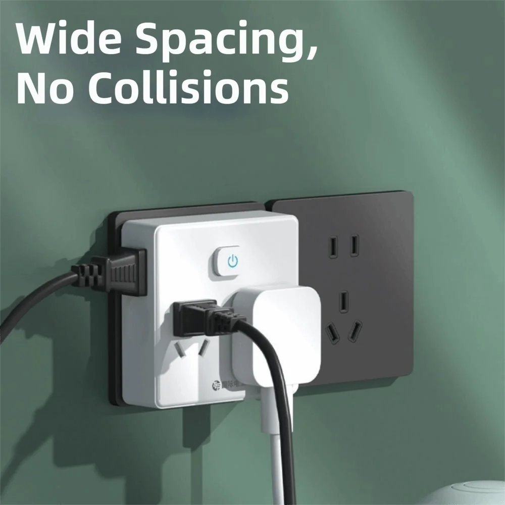 

Ультратонкий сетевой удлинитель для экономии пространства с широким разнообразием розеток и портами USB-C, плоская вилка, для офисного использования