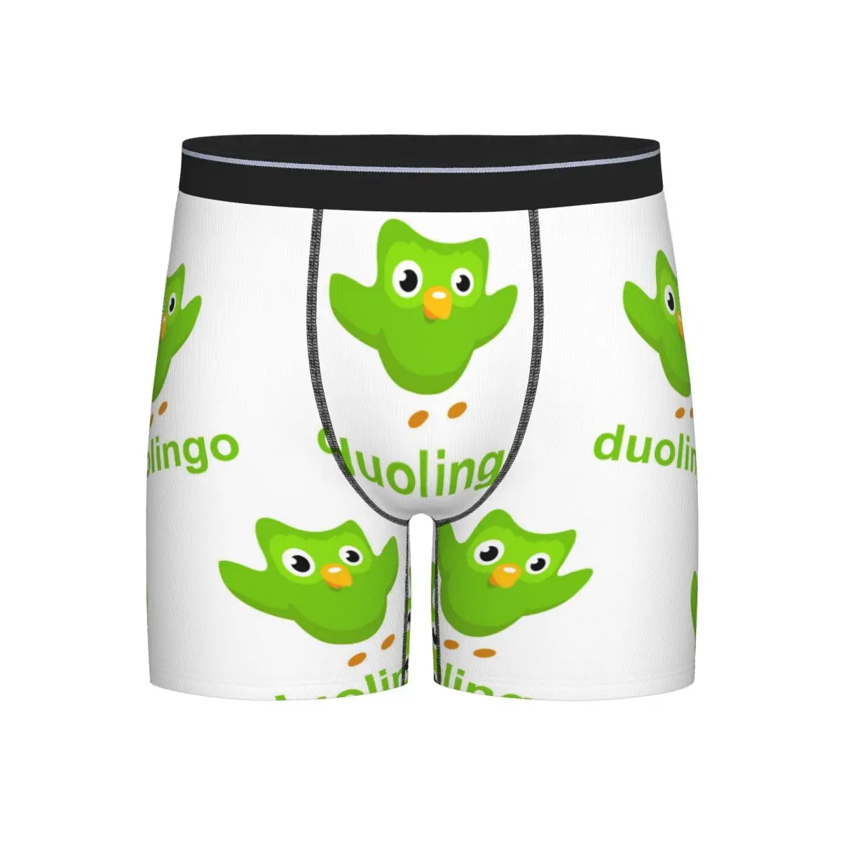 

Длинные трусы-боксеры, шорты Duolingo Owl Duo, мужские мягкие трусы для мужчин, подарки бойфренду