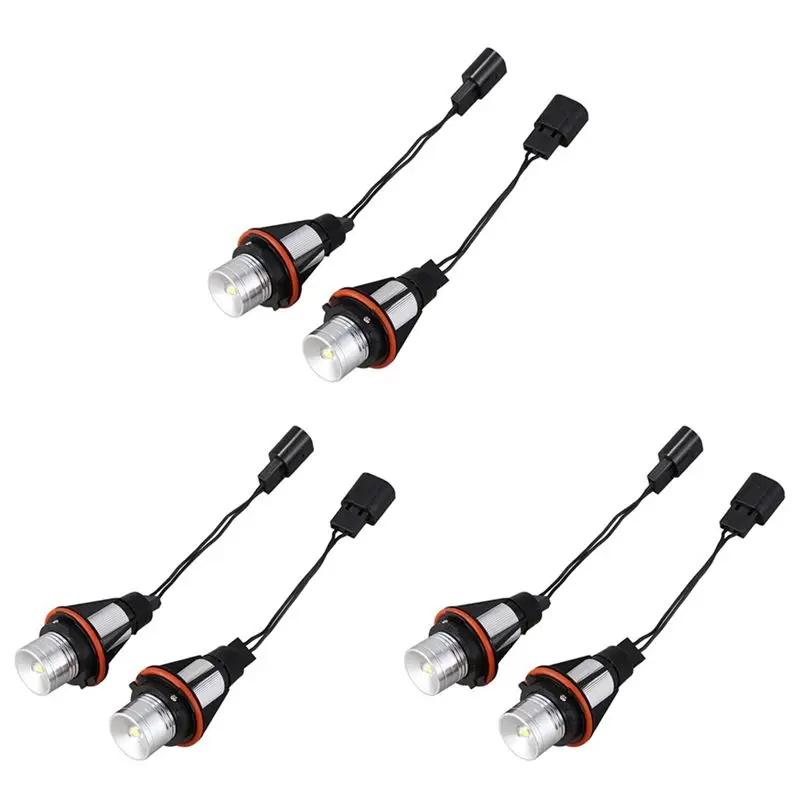 

A13Z-3X Car Angel Eye Fog Light Xenon White LED Bulb Headlight For Bmw E39 X83 X3 E53 X5 E60
