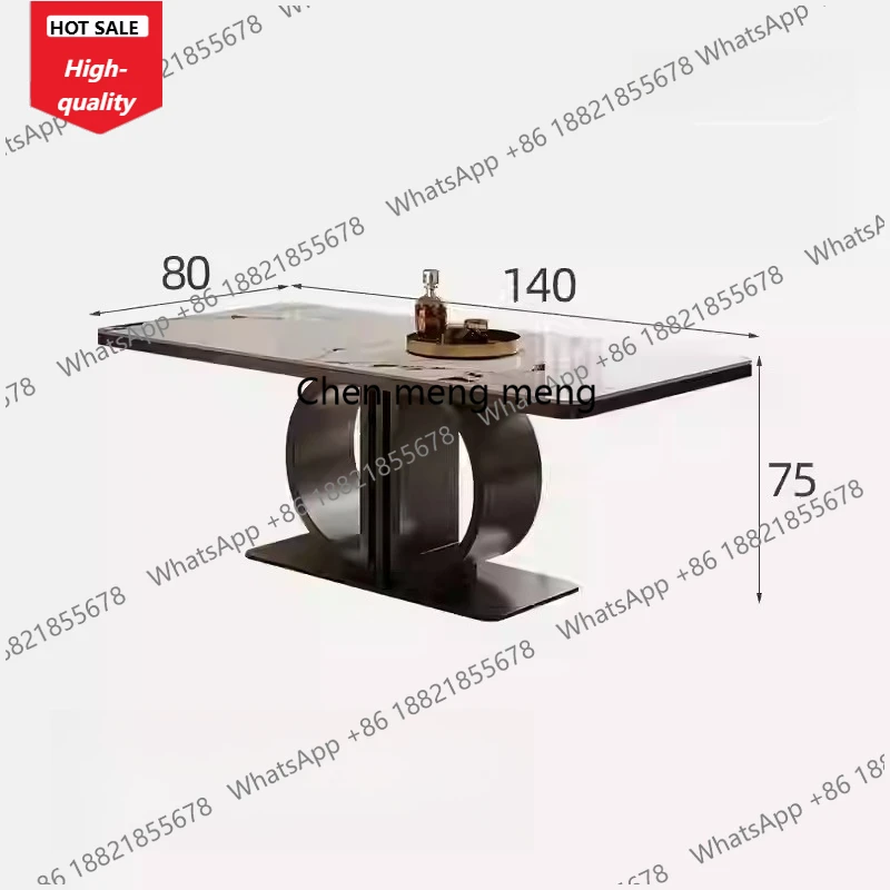 

C139 Light Luxury Rectangular Dining Table Modern Simple High Quality Restaurant Table Aesthetics Designer Muebles Home Furnitur
