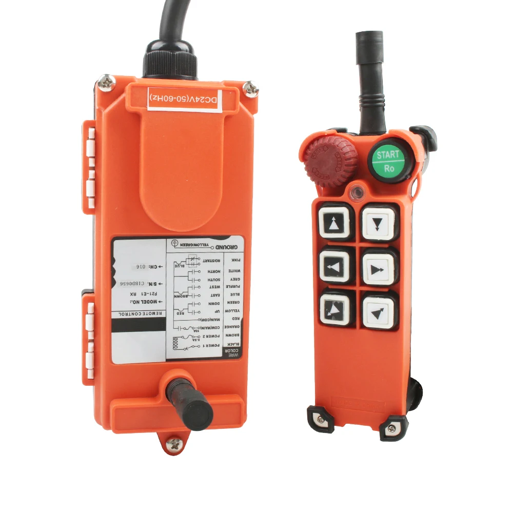 F21-E1 Arrow 220V 380V 24V 12V Industrial Remote Controller Switches Hoist Crane Control Lift Crane 1 Transmitter+1 Rceiver