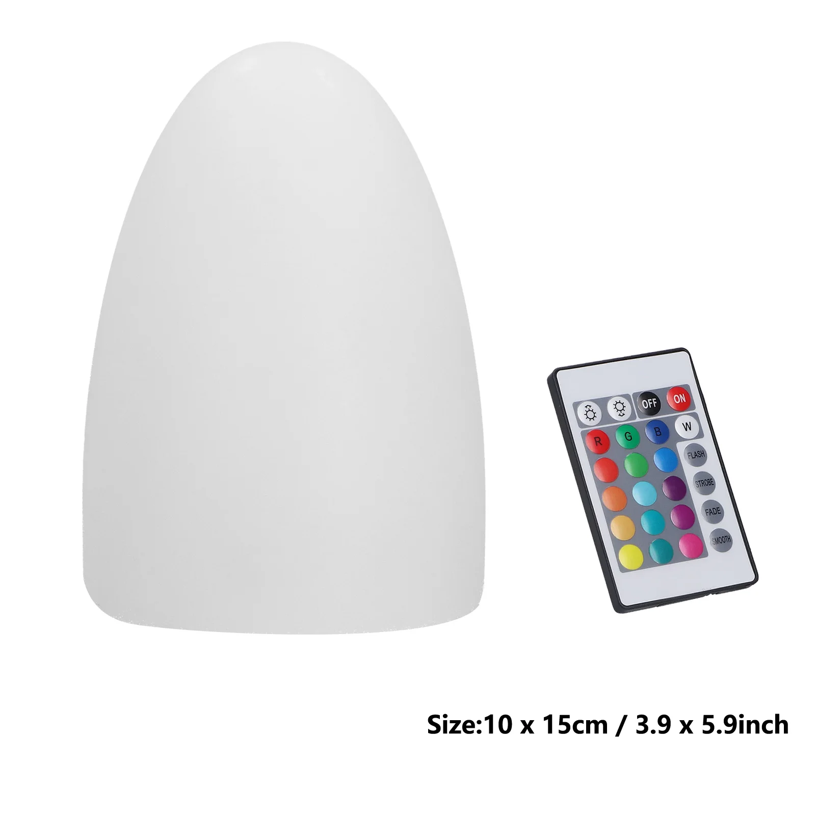 

Egg Shaped LED Night Light RGBW Remote Control 16 Color Table Lamp Indoor Home Bar KTV Dining Decoration Ambient Lighting