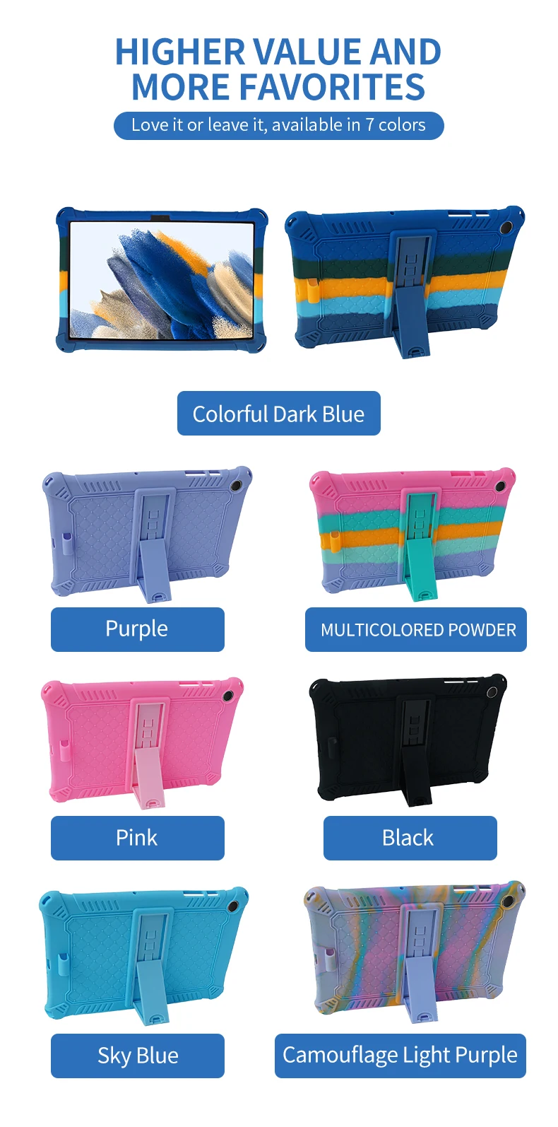Tablet Cover For Samsung Galaxy Tab A11+A9+11"plus Case SM-X210 X215 X230 A9 8.7 SM-X110/X130 Soft Silicon Kids Stand funda capa