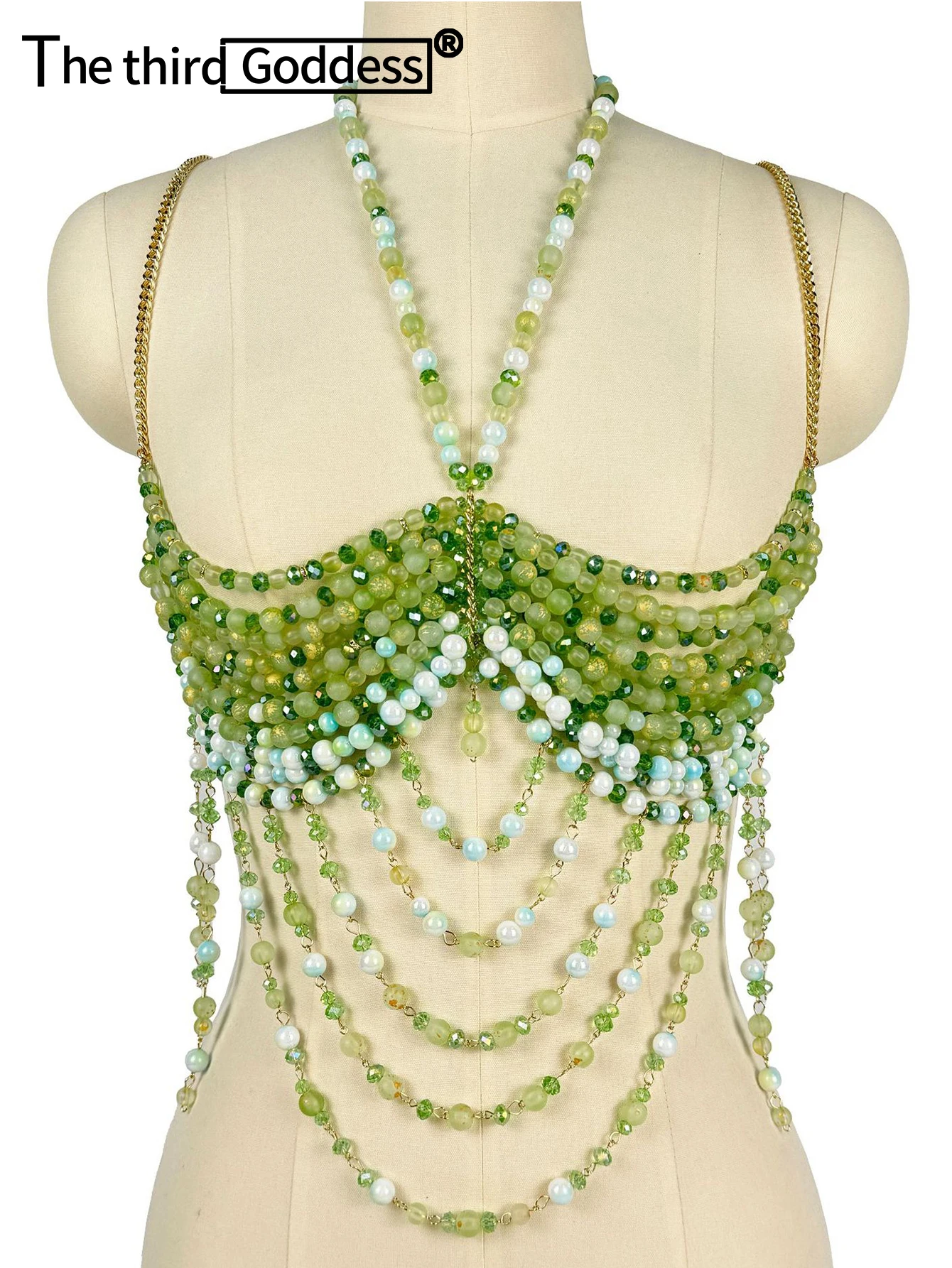 Sexy metal rhinestone corset crop top women summer club party tops for woman y2k clothes see through beach halter tank top bra