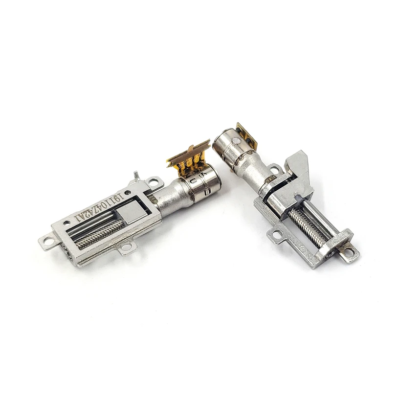 Ultra-Micro 5mm Stroke Linear Actuator Mini 5mm 2-Phase 4-Wire Precision Metal Gearbox Gear Stepper Motor