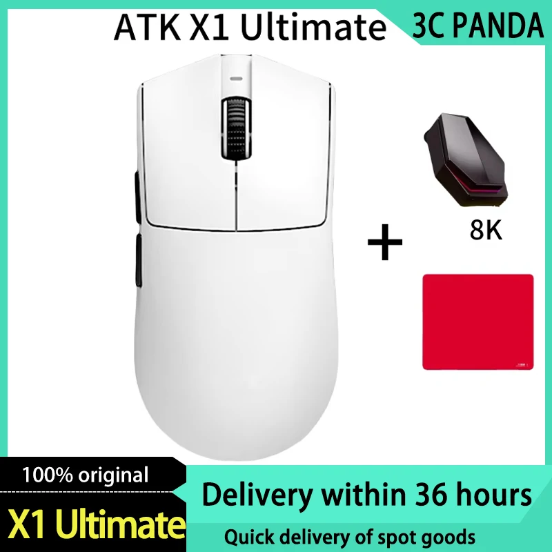 ATK Blazing Sky X1 Ultimate  Three Modces Wireless Mouse 8k Low Latency Lightweight Fps   Valorant CSGO E-Sports Gaming Mouse Pc