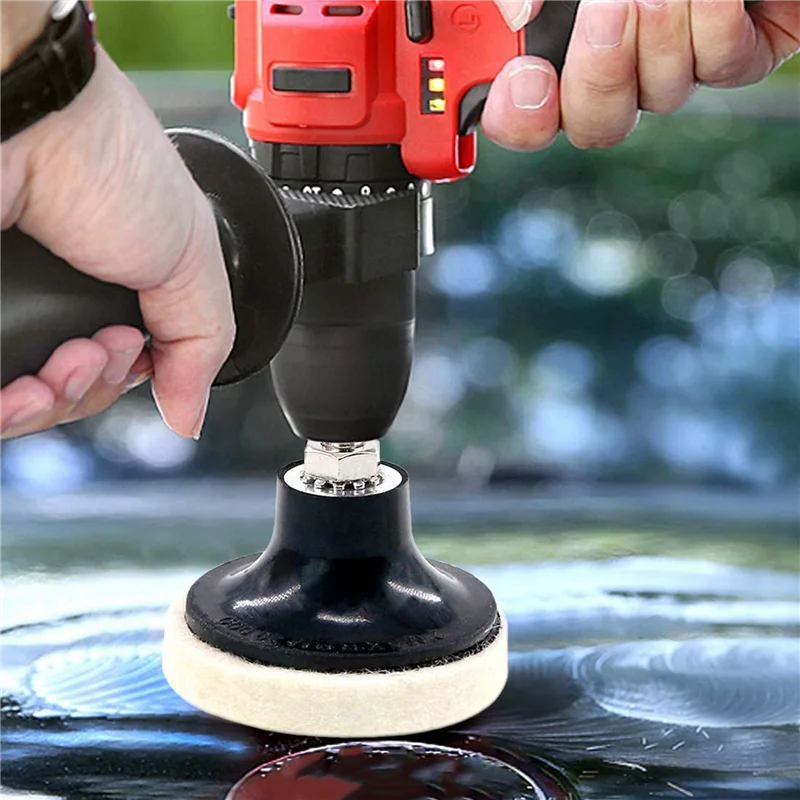 ABMS-32Pcs 2 بوصة نسيج القرص تلميع منصات التلميع عجلات حامل القرص مع 1/4 بوصة عرقوب لتنظيف تلميع الرملي