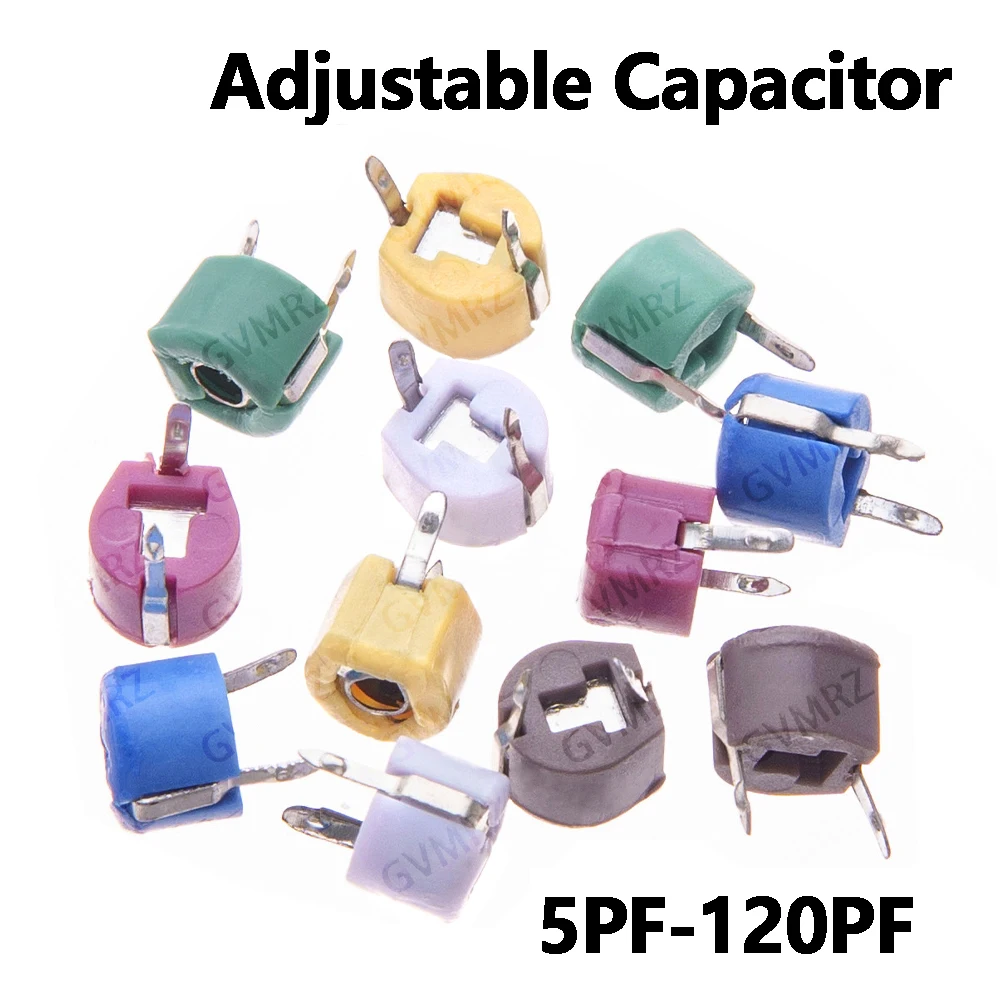 10PCS 40PF 50PF 60PF 70PF 120PF Adjustable Capacitor 5P 10P 20P 30P 40P 50P 60P 70P 120P Plastic Trimmer 5PF 10PF 20PF 30PF