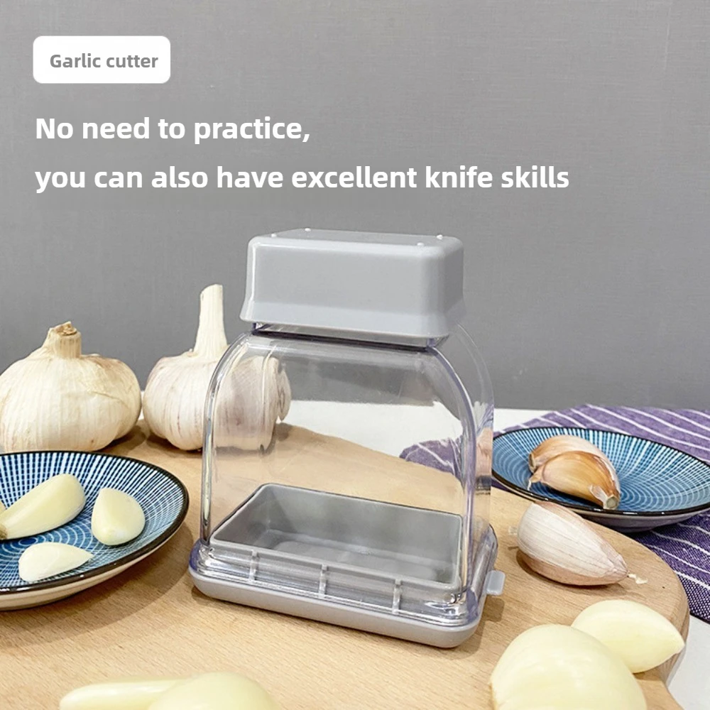 1pc detachable garlic slicer, easy to clean, thick cup body, safe hand guard, scratch resistant, compact and portable