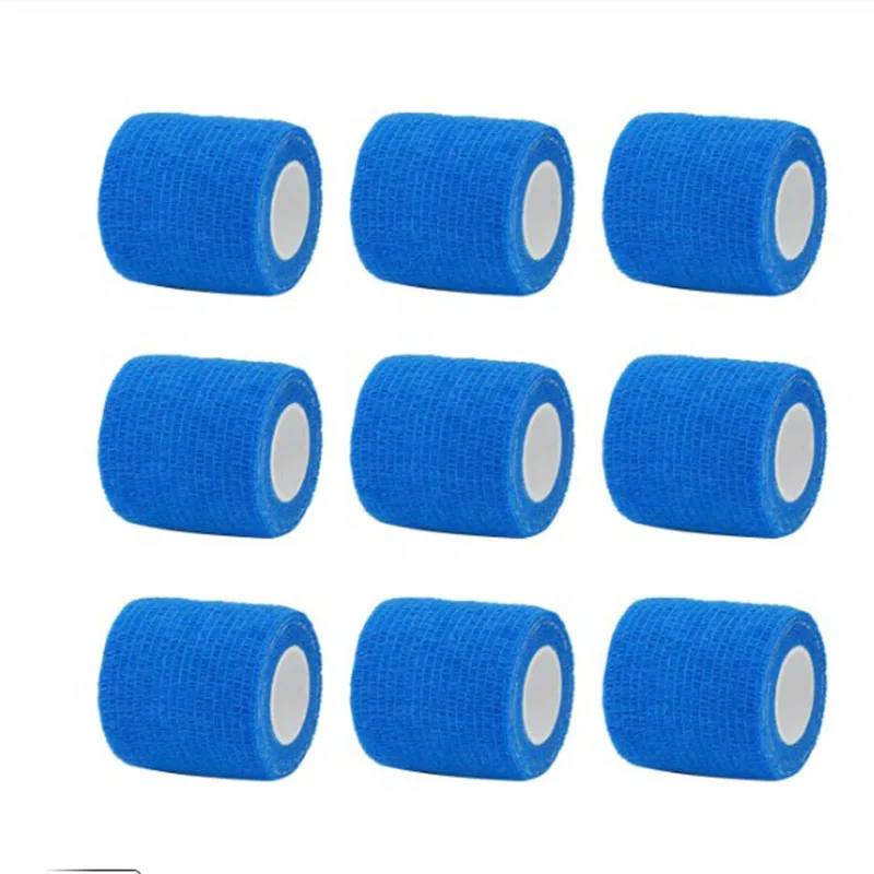 4.6m Light Blue Sports Self Adhesive Elastic Bandage Wrap Tape Elastoplast for Knee Support Pad Finger Ankle Palm Shoulde