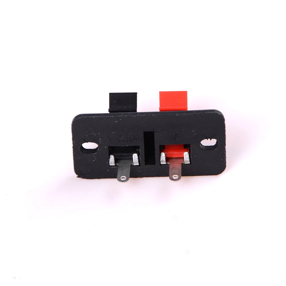 5x 2 Positions Push in Jack Spring Load Audio Speaker Terminals Panel Connector