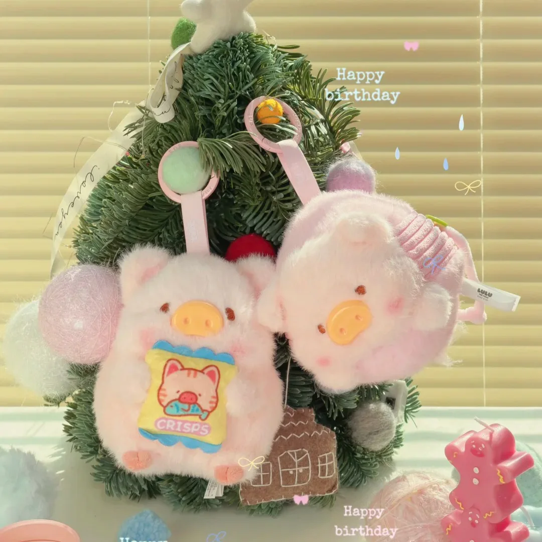 루루 돼지 놀이 플러시 블라인드 박스 작은 돼지 롤 어라운드 미스터리 박스 모델 선물 귀여운 돼지 트렌디 장난감 장식 펜던트