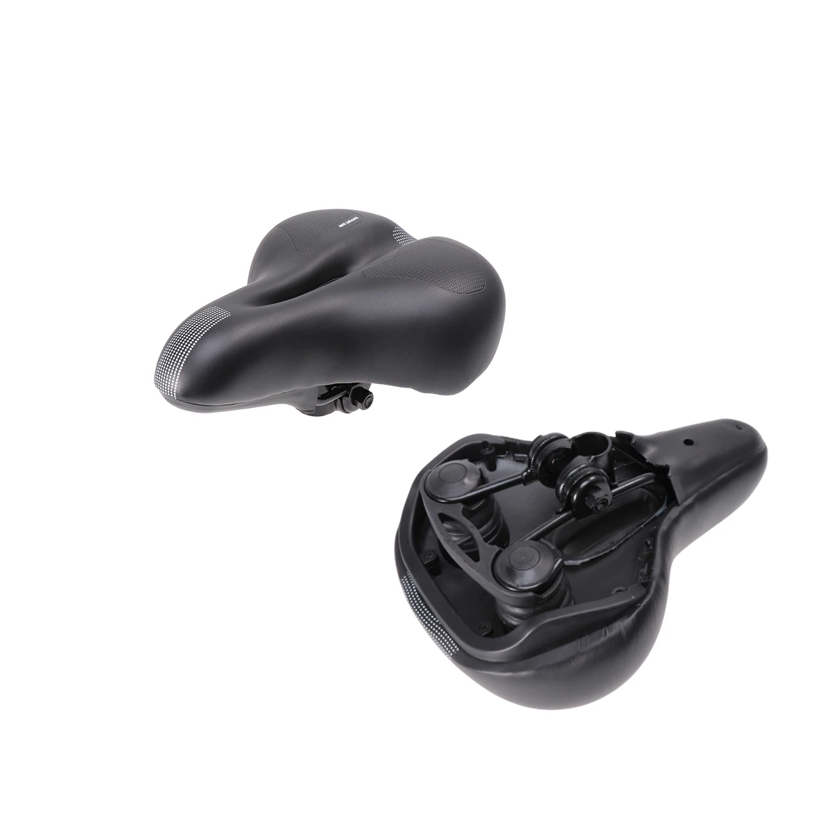 

Spring Seat Cushion Bike with Design Comfortable Saddle Absorbing Black Paded