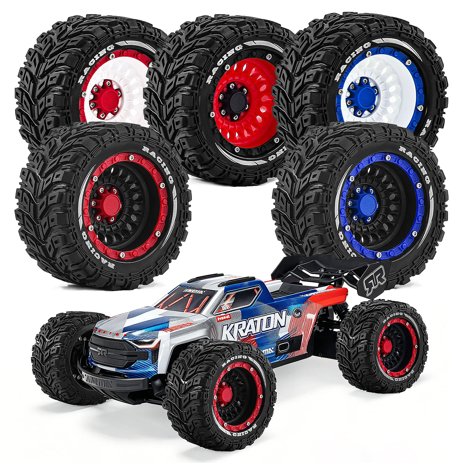4個入り-90-47mm-rcトラックホイールタイヤ-1-14-1-16-トラクサス-サミット-e-revo-arrma-ミニ-クラトン-3s-scy-mxj-ハイパーゴー-rcカー-アップグレードパーツ用