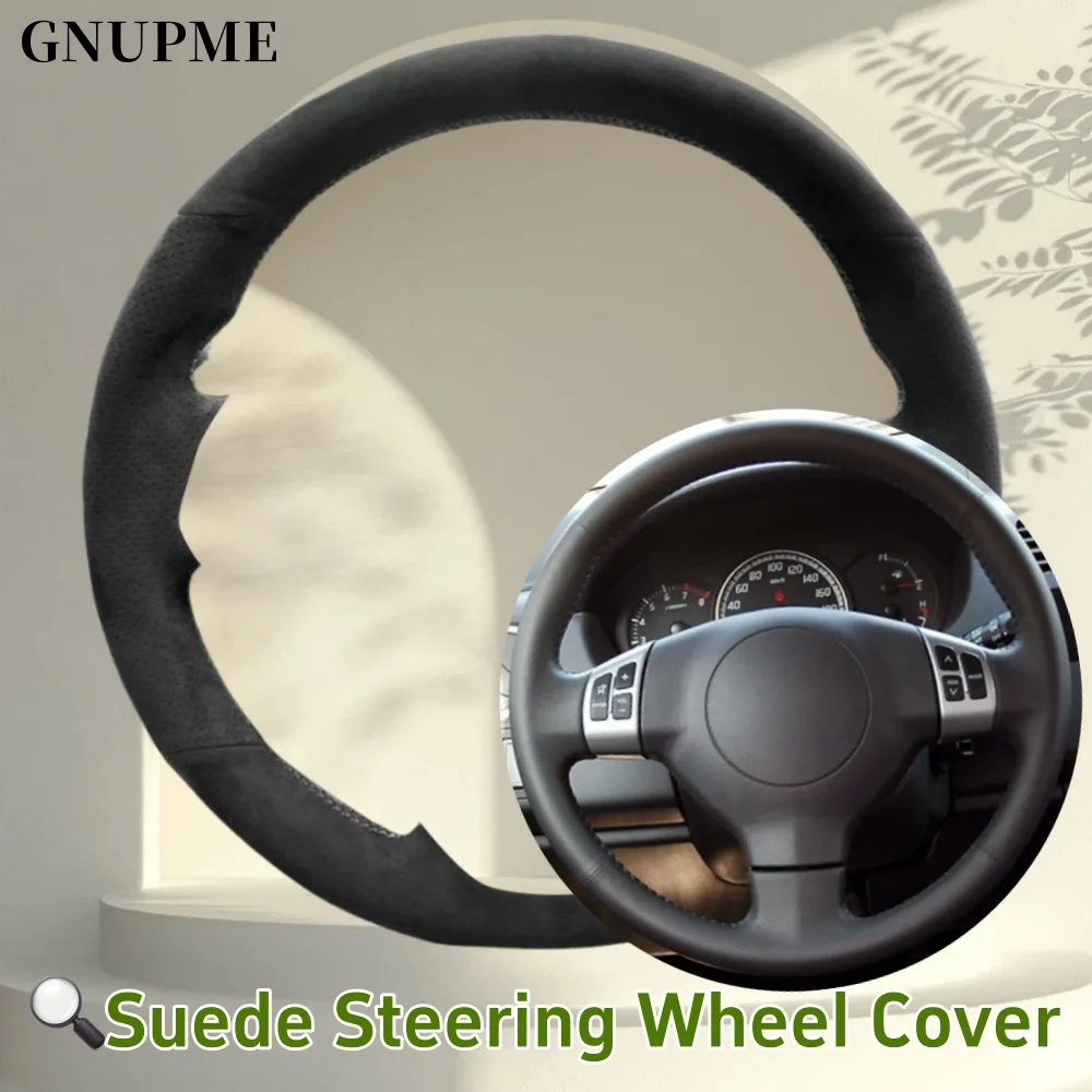 

Custom Car Steering Wheel Braid Cover Suede For Suzuki SX4 Alto Old Swift For Opel Agila Steering Wrap Car Interior Accessories