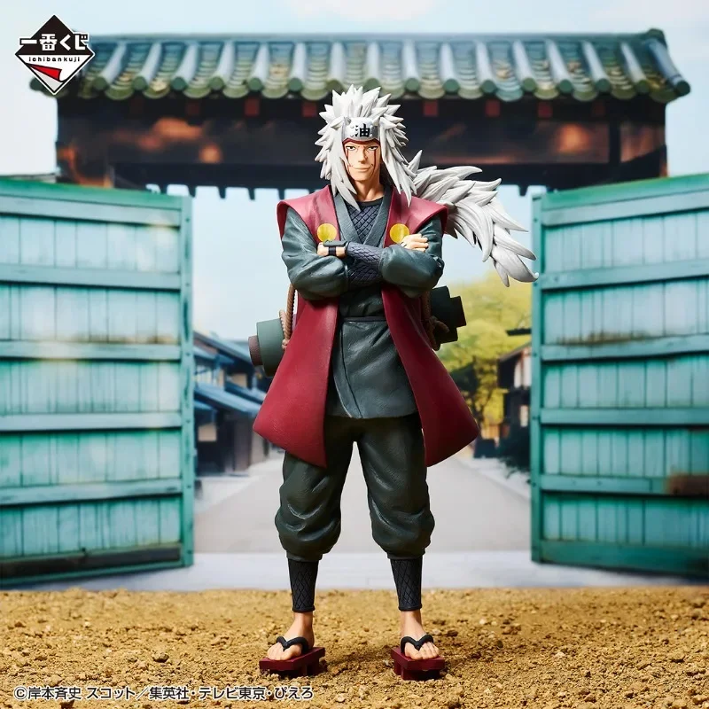 Original Bandai Ichiban Kuji NARUTO Shippuden The Legendary Sannin A Jiraiya Anime Figure Action Model Figurals Brinquedos Toys