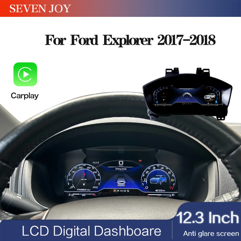 

12.3-inch For Ford Explorer 2017-2018 digital instrument cluster odometer tachometer instrument cluster IOS support Carplay