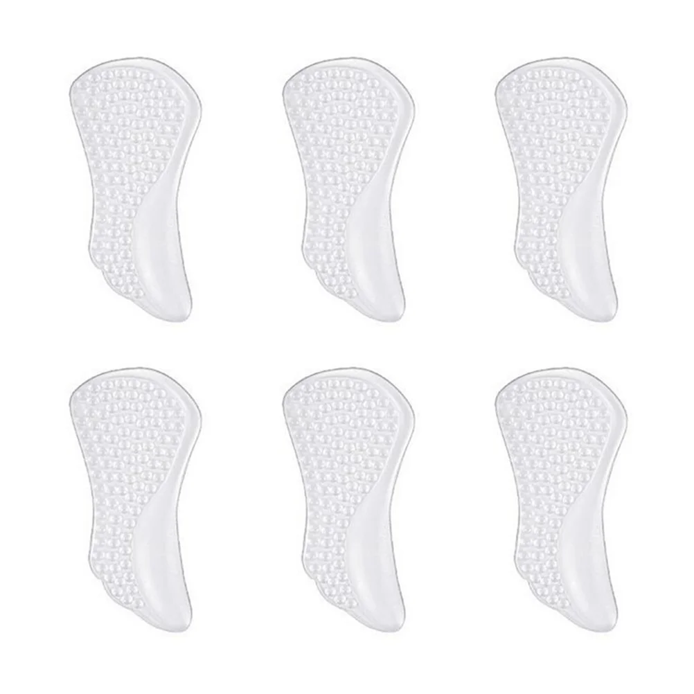 

3 Pairs Insoles High Heel Cushions Forefoot Shoe Accessories Mat GEL Arch Support Anti-skid Pads