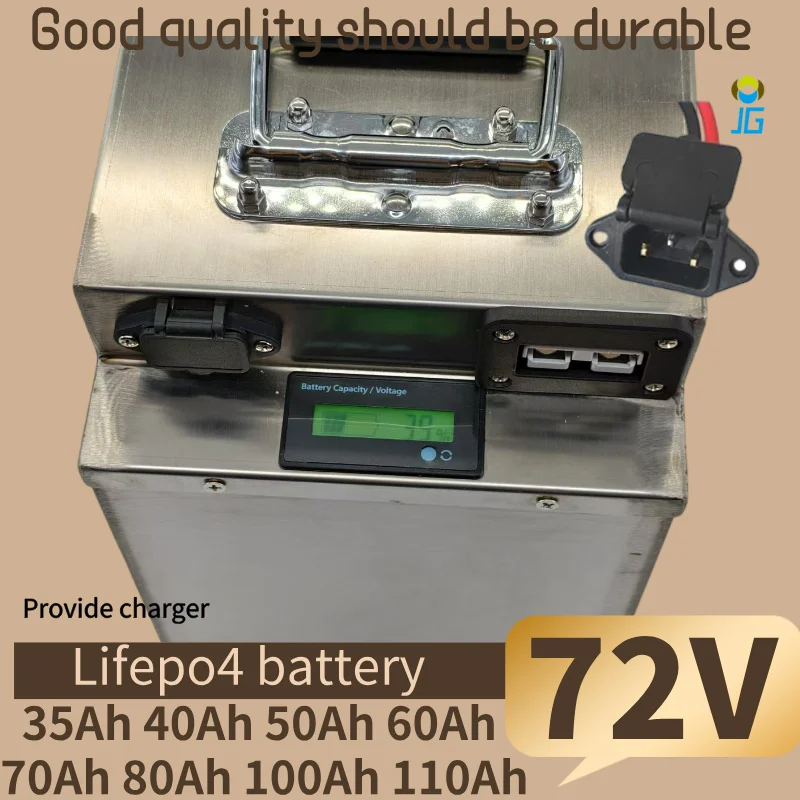 

72V 35Ah 40Ah 50Ah 60Ah 70Ah 80Ah 100Ah 110Ah Lifepo4 аккумулятор для гибридных мотоциклов 3000W 5000W 7000W Гольф-каров Робот