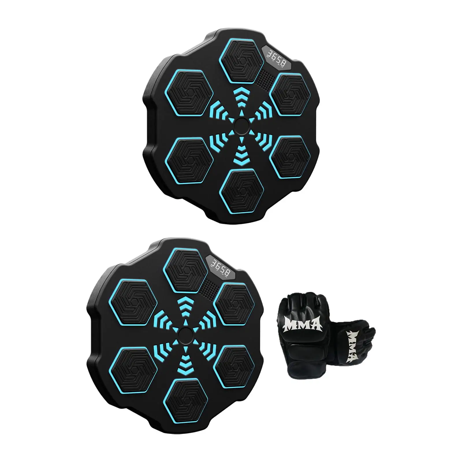 

Electronic wall target, music box training device, with LED lights,