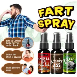 30ML Liquid Fart Spray Can Stink Bomb Ass-Smelly Stinky Gas Crap Gag Prank Novelties Toy Joke Party Supplies