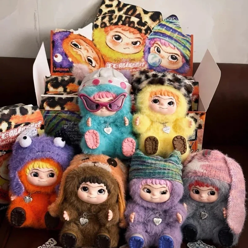 1234567 Regalo misterioso per gli amanti della moda dei capelli Giocattolo da collezione con faccia in vinile WAKUKU Serie di feste alla moda Scatola cieca Bambola di peluche fatta a mano