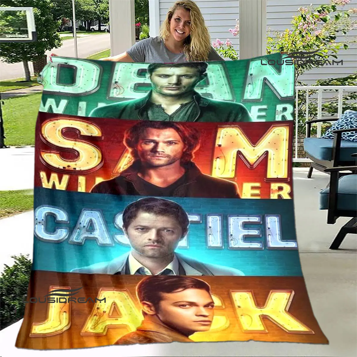 Supernatural Join the Hunt printed blanket Warm blanket Flange blanket Soft and comfortable blanket picnic blanket birthday gift