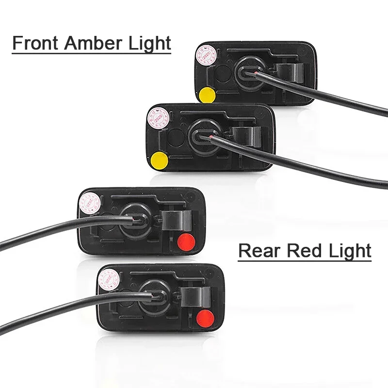 Car Front Rear LED Side Marker Lights For Chevrolet Silverado 2500 3500HD/For GMC Sierra 2500 3500HD 2015+